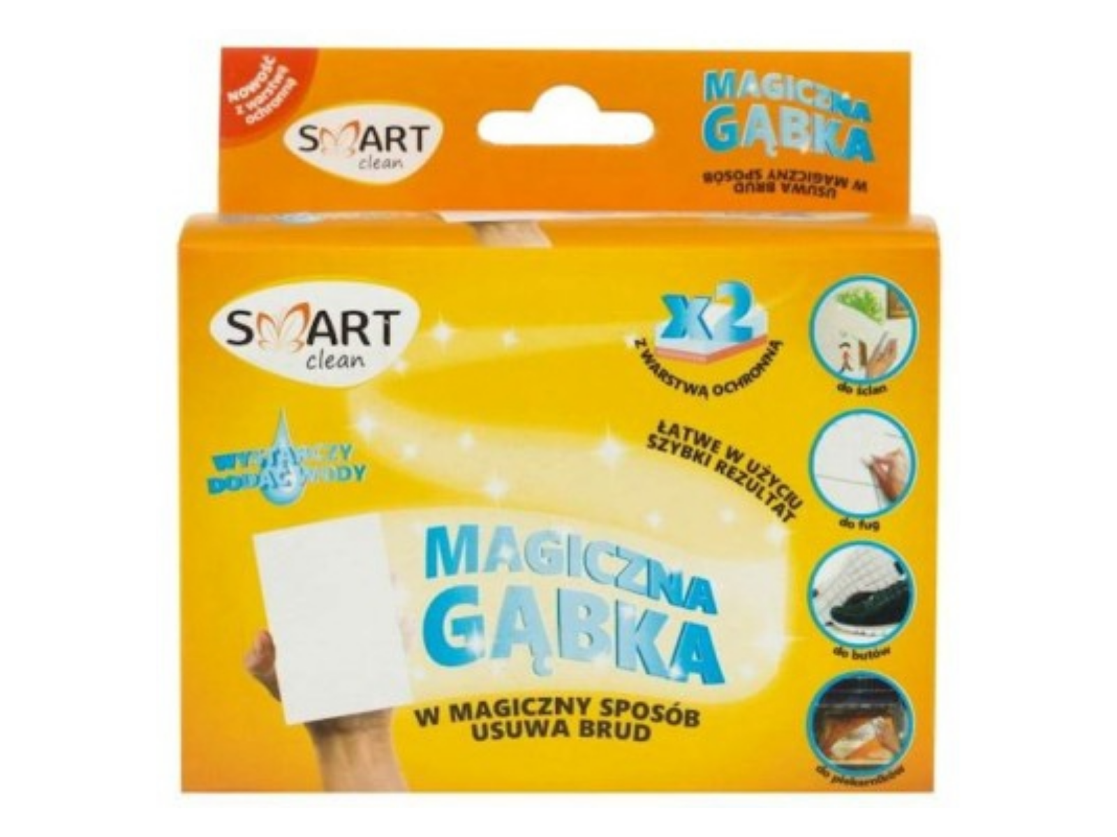 SmartClean Magiczna Gąbka do Usuwania Brudu 2 szt.